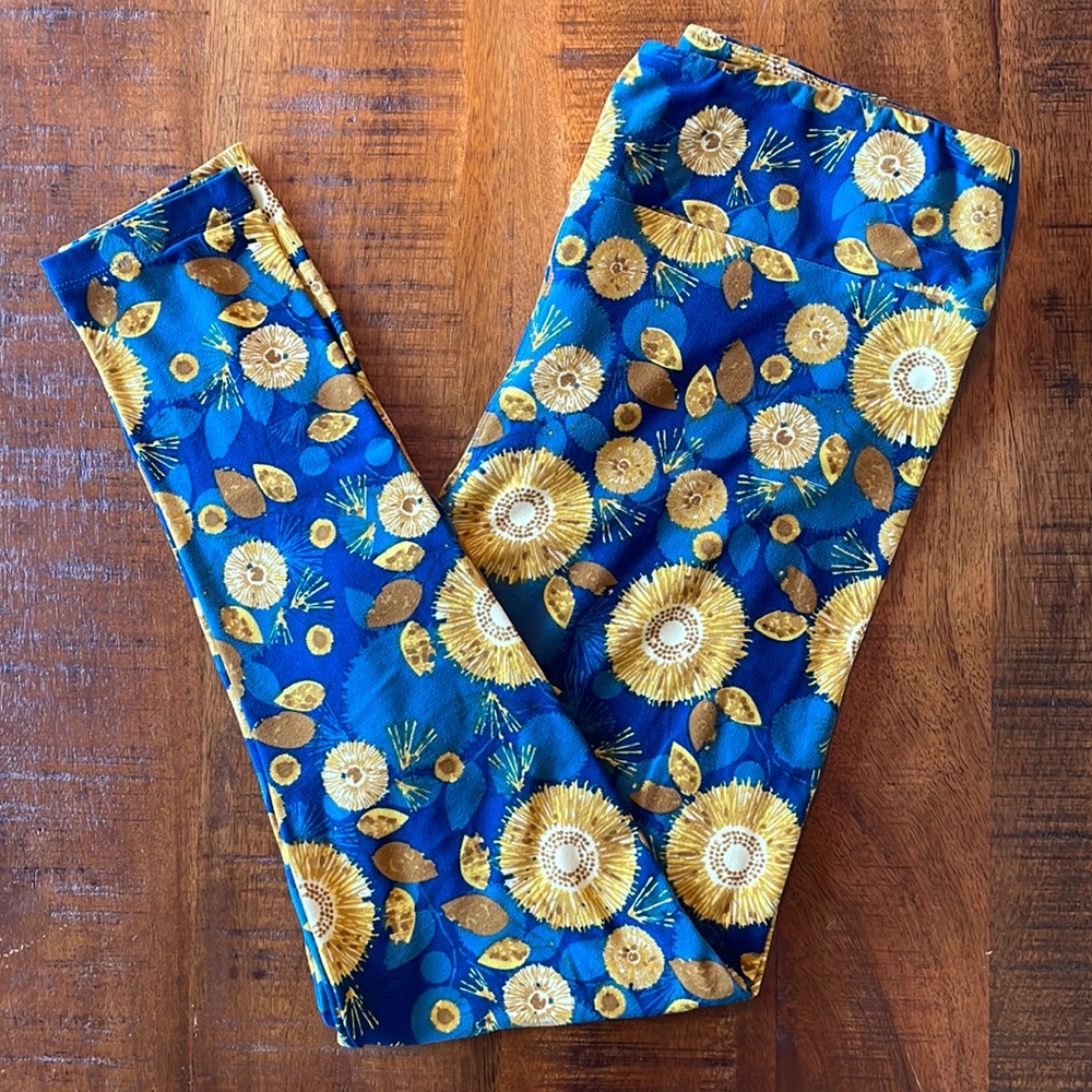 LULAROE SUNFLOWER LEGGINGS